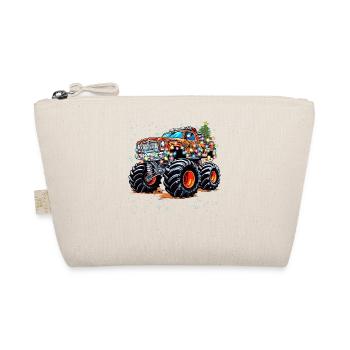 Thème de Noël Monster Truck pour enfants et adultes - Trousse biologique - nature - Devant