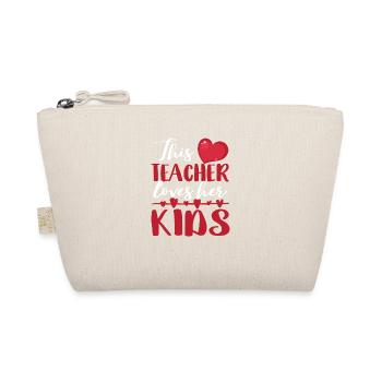 Diese Lehrerin liebt ihre Kinder lustig Valentin - Bio-Täschchen - Natur - Vorne