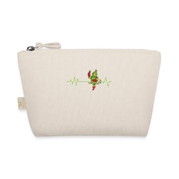 Heartbeat Line, Parrot, Bird, Animal - Organic Pouch - nature - Front