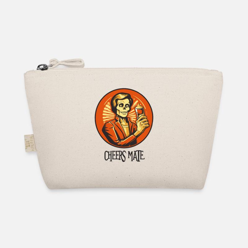Fantôme squelette avec un verre, bravo mon pote Trousse biologique