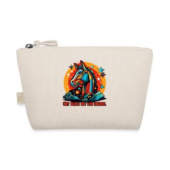 Back in the saddle, back on the horse - Organic Pouch - nature - Front