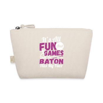 Baton Twirling Baton Twirler Gift - Organic Pouch - nature - Front