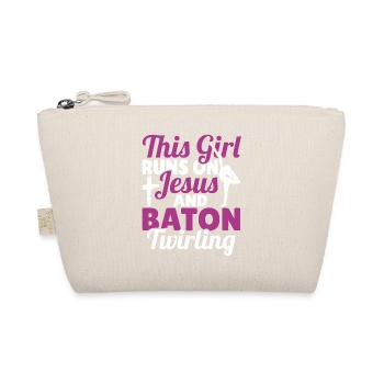 Baton Twirling Baton Twirler Gift - Organic Pouch - nature - Front