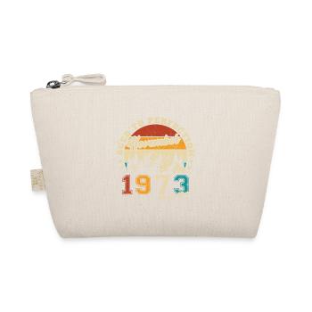 November 1973 Vintage Retro Birthday - Organic Pouch - nature - Front