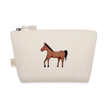 Ranch wilder Westen Westernreiten Pferde Cowboy - Bio-Täschchen - Natur - Vorne