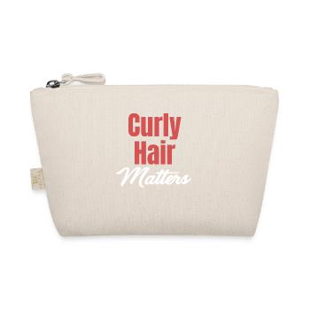 Curly Hair Counts Funny Wavy - Organic Pouch - nature - Front