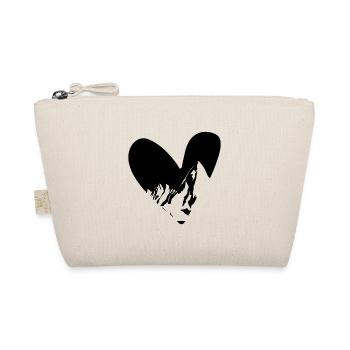 Heart - Mountain - (17) - Organic Pouch - nature - Front