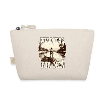 Angler gifts fishing t-shirt for hobby fishermen - Organic Pouch - nature - Front
