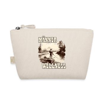 Männer Wellness Angelausflug Angler Geschenk - Bio-Täschchen - Natur - Vorne