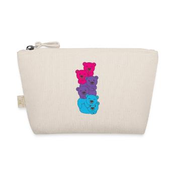 drapeau androgyne fierté LGBTQ ours mignon - Trousse biologique - nature - Devant