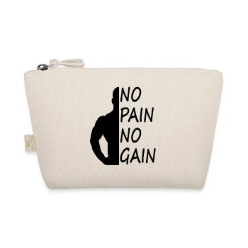 Fitness Fitnessstudio Training trainieren Geschenk - Bio-Täschchen - Natur - Vorne