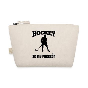 Unihockey Feldhockey Hockey Geschenk Hockeyspieler - Bio-Täschchen - Natur - Vorne
