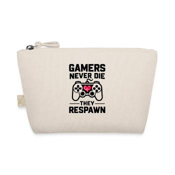 Gamer sterben nie, sie respawnen - Bio-Täschchen - Natur - Vorne