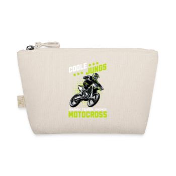 Motocross Kinder Dirtbike Geschenk Cross - Bio-Täschchen - Natur - Vorne