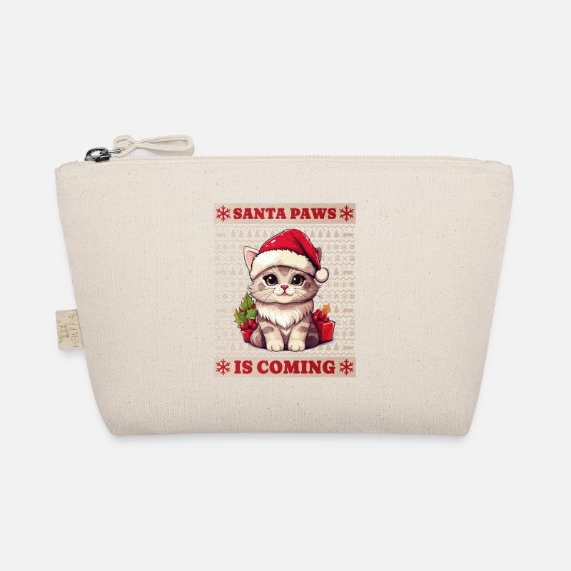 Chat Noël Père Noël Pattes Joyeux Catmas Laid Trousse biologique