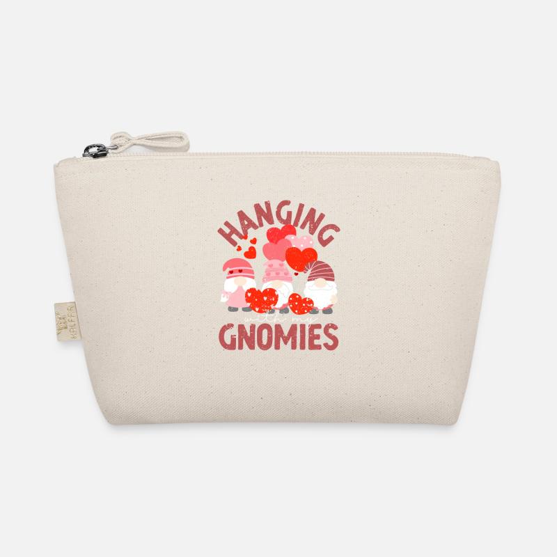 Hanging With My Gnomies Funny Gnomes Valentine's Day Organic Pouch