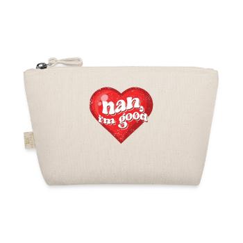 Funny Anti Valentine's Day Heart Single Pride No Me - Organic Pouch - nature - Front
