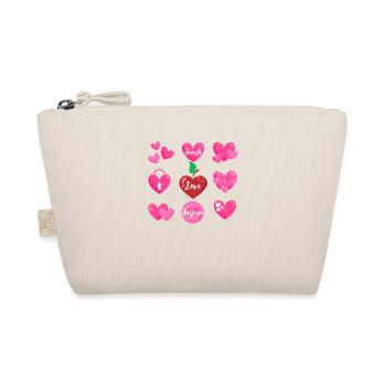 Teach Love Inspire Valentinstag Teaching Lover - Bio-Täschchen - Natur - Vorne