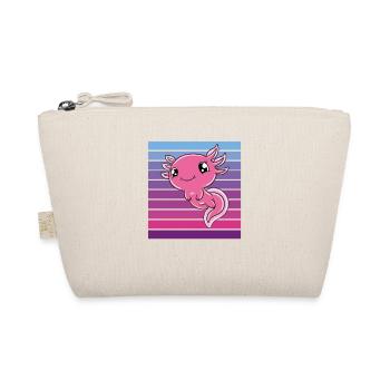 Süßes Axolotl Lustiges Axolotl - Bio-Täschchen - Natur - Vorne