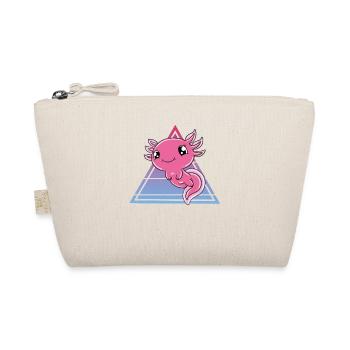 Süßes Axolotl Lustiges Axolotl - Bio-Täschchen - Natur - Vorne