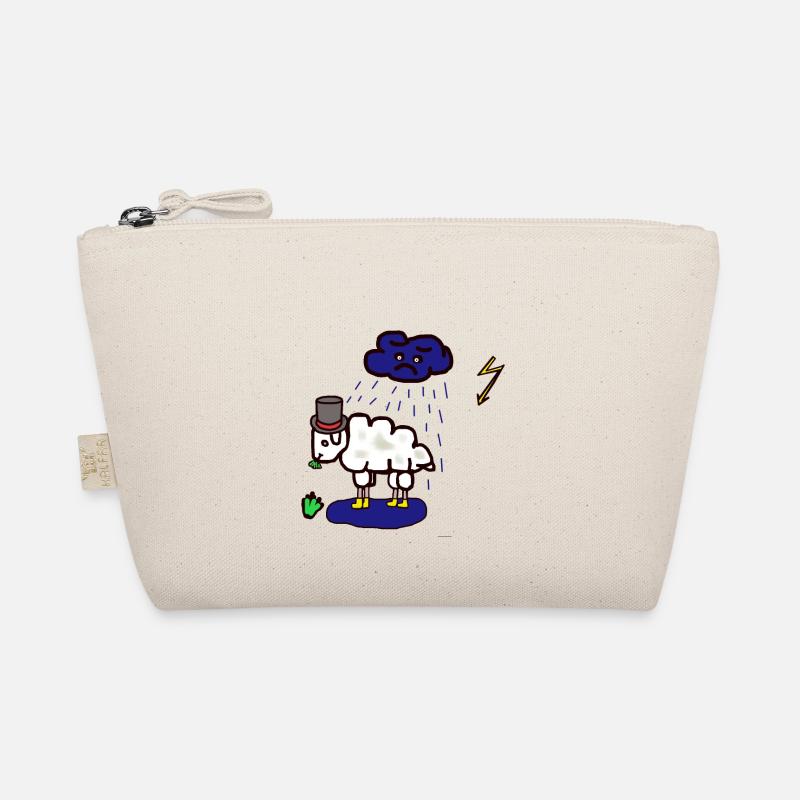 Bad weather: sheep, rain cloud, rain, mutton Organic Pouch