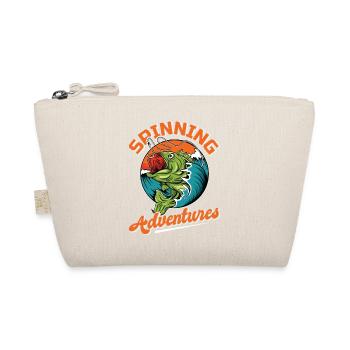 Fishing, Angler, Fisherman Fishing and Pike Fishing - Organic Pouch - nature - Front
