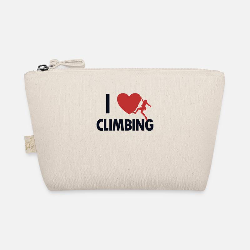 I love climbing, speed climbing, alpine climbing Organic Pouch