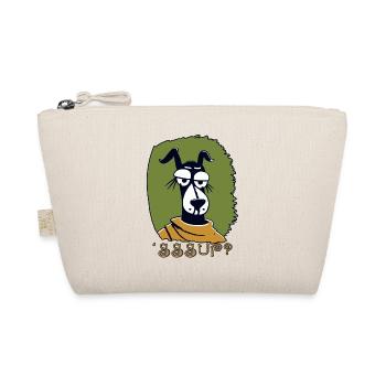 What's Up, What's Up, a Cool Cartoon Dog - Organic Pouch - nature - Front