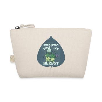 Together Through the Fall Leaves Gift - Organic Pouch - nature - Front