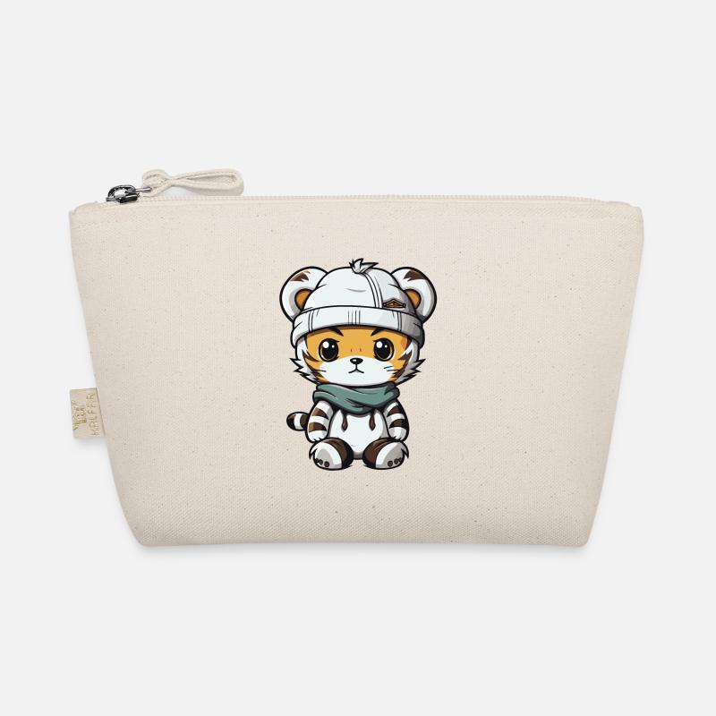 Tigre Hiver Bande Dessinée Mignon Trousse biologique
