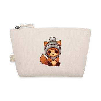 Squirrel Winter Comic Cute - Organic Pouch - nature - Front