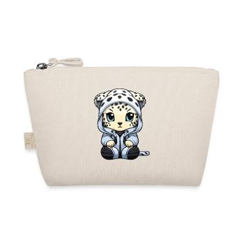 Léopard des neiges Léopard d’hiver Bande dessinée mignon - Trousse biologique - nature - Devant