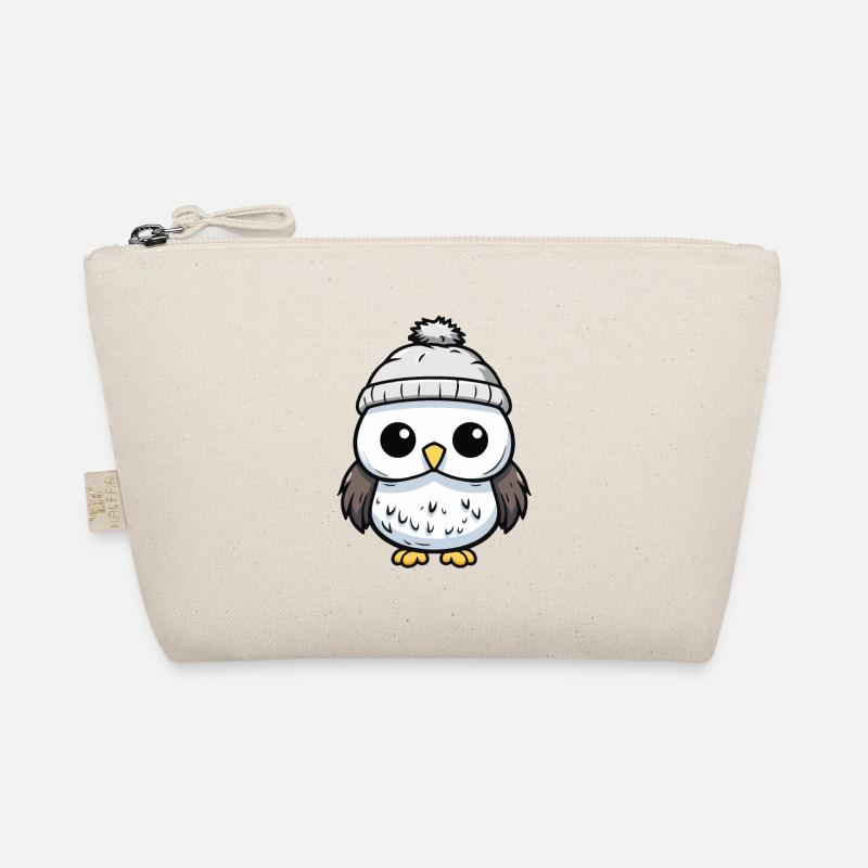Eule Winter Comic Niedlich Bio-Täschchen