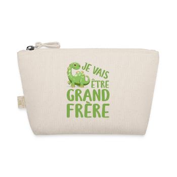 Je Vais être grand frère, Cadeau Grand Frère - Trousse biologique - nature - Devant