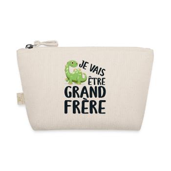 Je Vais être grand frère, Cadeau Grand Frère - Trousse biologique - nature - Devant
