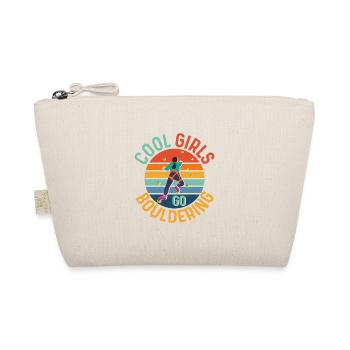 Cool Girls Go Bouldering Boulder Climbing - Bio-Täschchen - Natur - Vorne