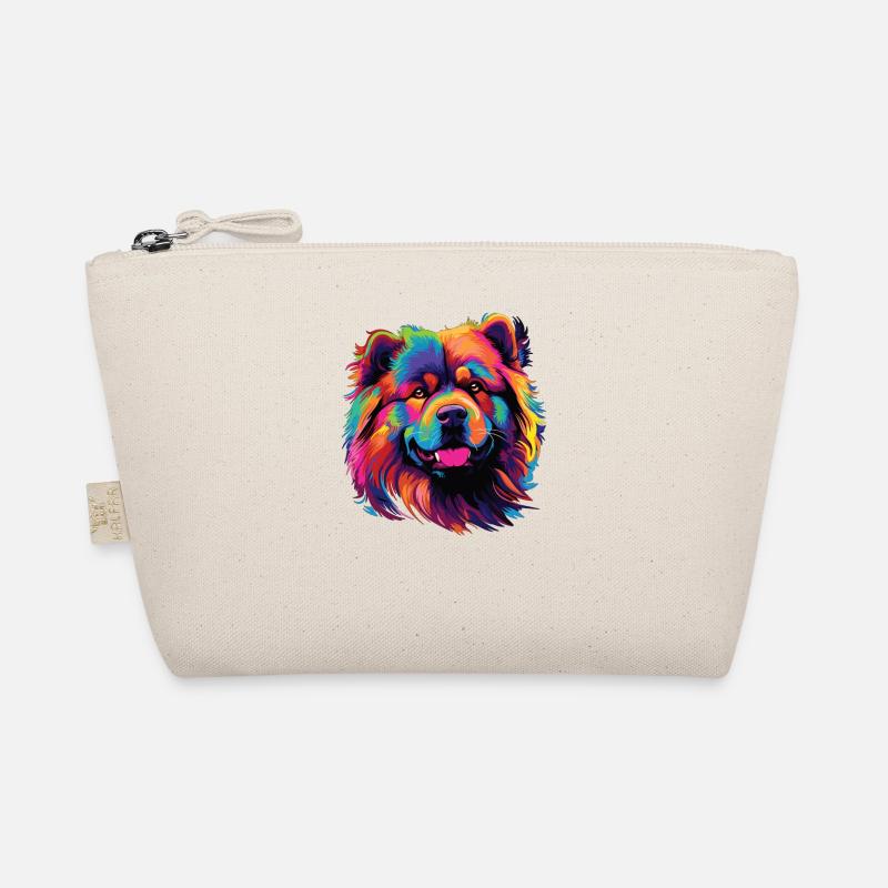 Aquarelle colorée Chow Chow Trousse biologique