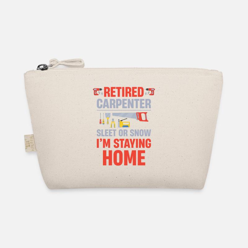 Rentner Im Ruhestand Zimmermann Schneeregen Oder Bio-Täschchen