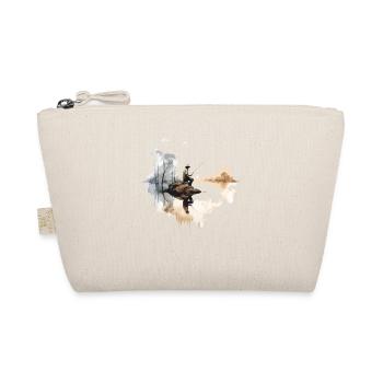 Vintage Angler Motif rétro passe-temps canne à pêche canne à pêche - Trousse biologique - nature - Devant