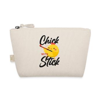 Field Hockey Chicken Chick With - Organic Pouch - nature - Front