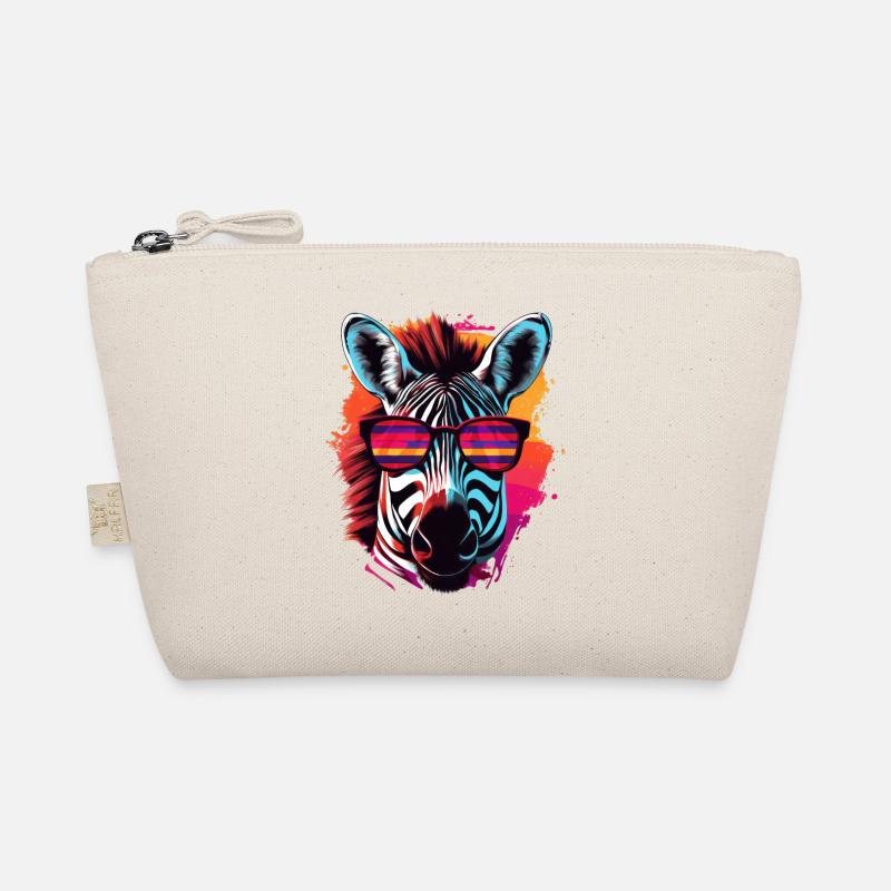 zebra sunglasses Bio-Täschchen