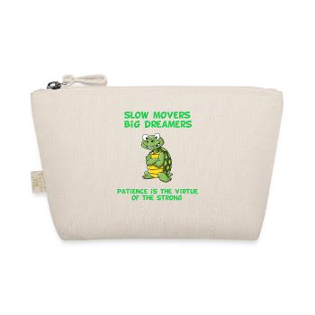 Tortue Slow Movers, Big Dreamers T-shirt - Trousse biologique - nature - Devant