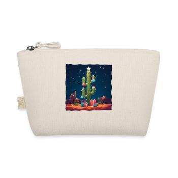 Christmas Cactus Deserts Christmas Tree - Organic Pouch - nature - Front