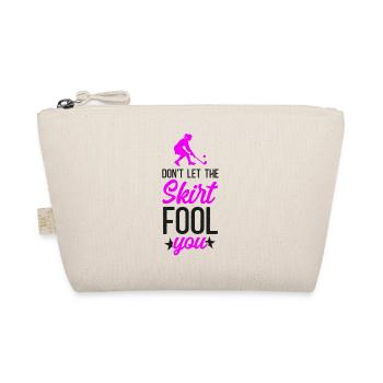 Field Hockey Don't Let The Skirt - Organic Pouch - nature - Front