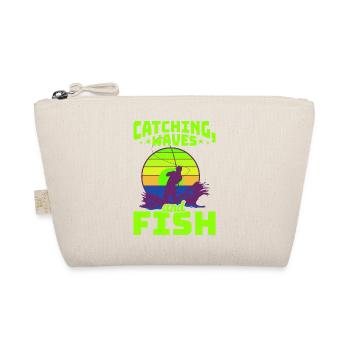 Fishing, Angler, Fisherman Fishing and Pike Fishing - Organic Pouch - nature - Front