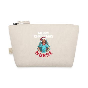 Merry Christmas Nurse - Organic Pouch - nature - Front