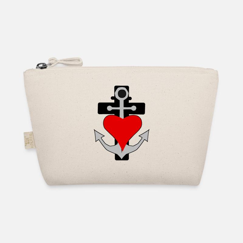 Marin marin ancre croix coeur navigation Trousse biologique