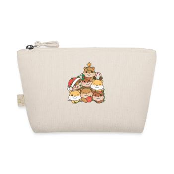 Hamster Christmas Tree Funny Animal Christmas - Organic Pouch - nature - Front