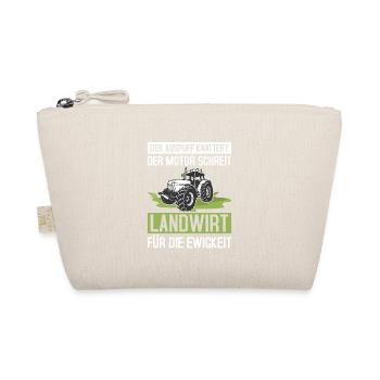 Landwirt für die Ewigkeit Trecker Traktor - Bio-Täschchen - Natur - Vorne