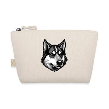 Tête de chien husky Portrait Animal - Trousse biologique - nature - Devant